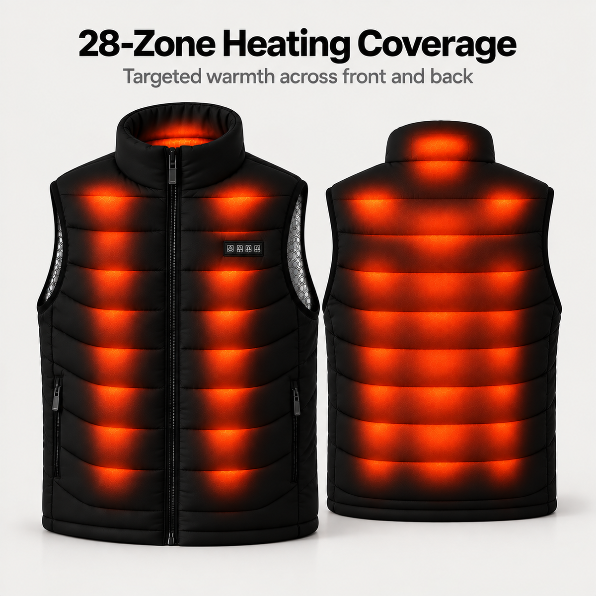 Heated jacket vest