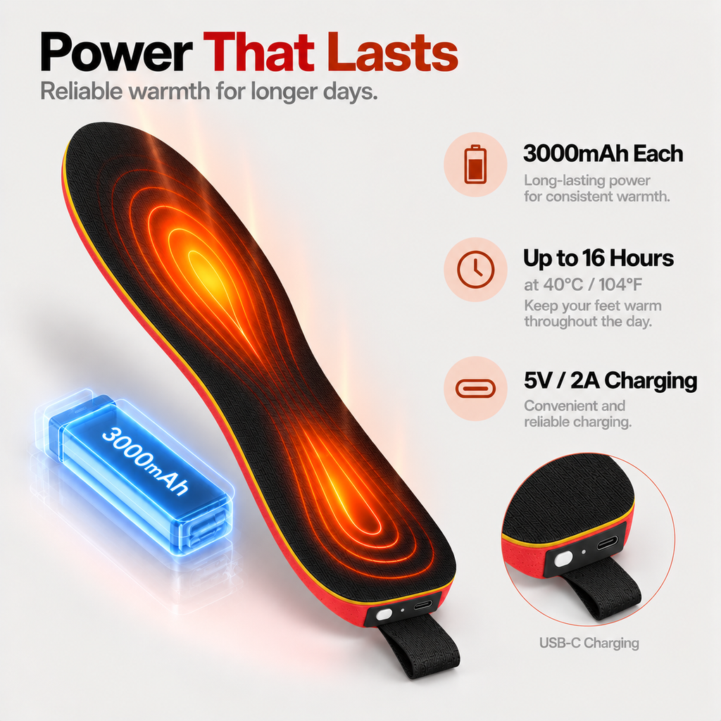 Premium Wireless Heated Insoles