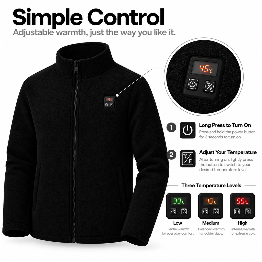 MEN'S HEATED FLEECE JACKET