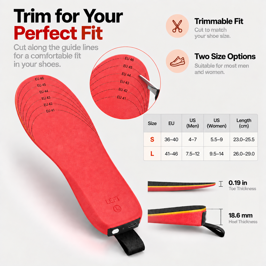 Premium Wireless Heated Insoles