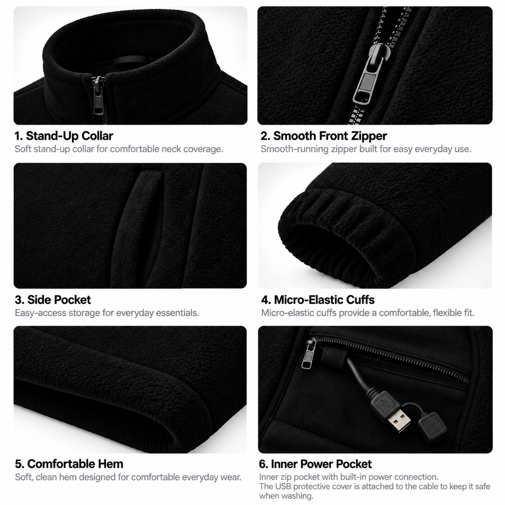 MEN'S HEATED FLEECE JACKET
