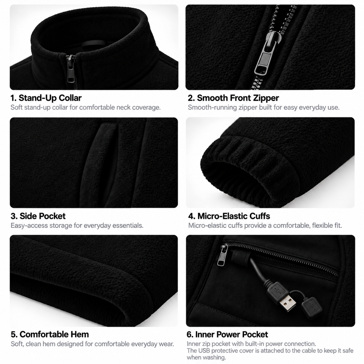 MEN'S HEATED FLEECE JACKET