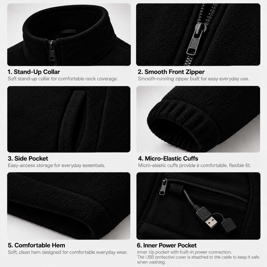 smat heated jacket for men